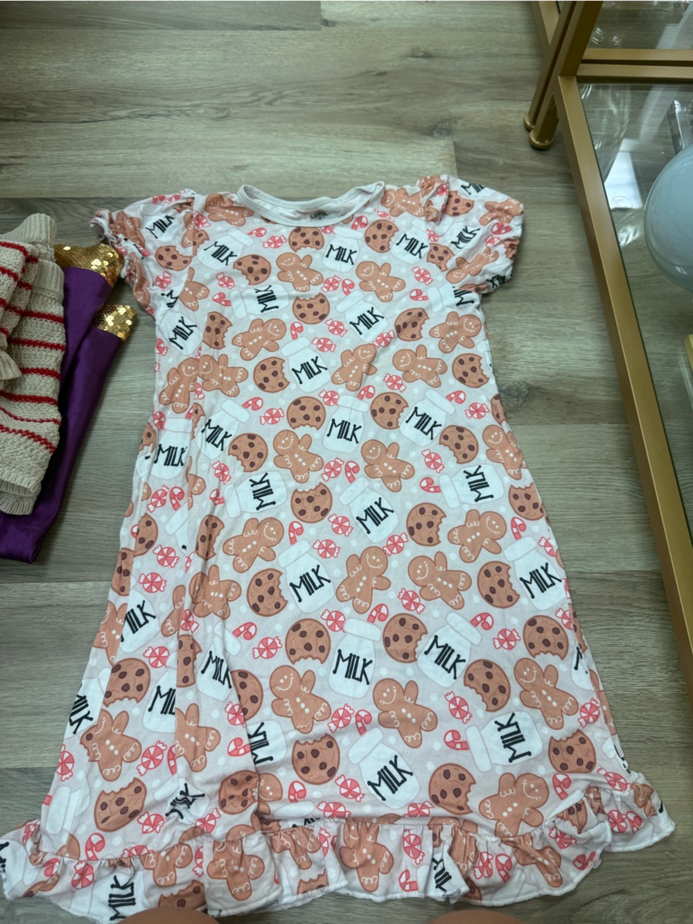 Rock & Republic White Kids Gingerbread & Cookie Nightgown